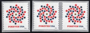 SC#5130 (47¢)  Patriotic Spiral Coil Pair & Single (2016) SA
