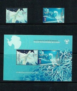 AAT: 2009, Preserve Polar Regions and Glaciers,  MNH set + M/sheet