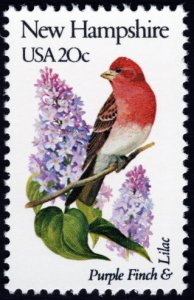 U.S. #1981A 20c MNH (State Birds & Flowers - New Hampshire)