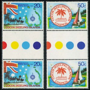 Cocos Islands Scott 32-33 Mint never hinged.