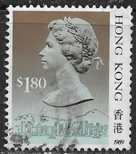 Hong Kong ~ Scott # 533a ~ Used ~ Queen Elizabeth II