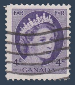 Canada # 340 - Used - Queen Elizabeth II Wilding Portrait