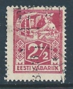 Estonia #68 Used 2 1/2m Weaver