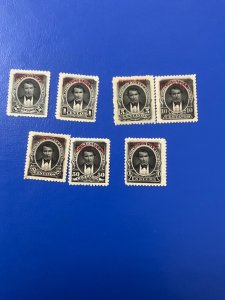 Stamps Ecuador Scott 027-33 hinged