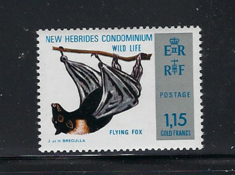 British New Hebrides 186 MNH 1974Flying Fox