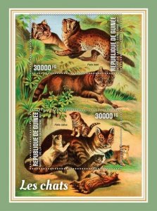 Guinea - 2021 Chinese Mountain Cat - 2 Stamp Sheet - GU210324b