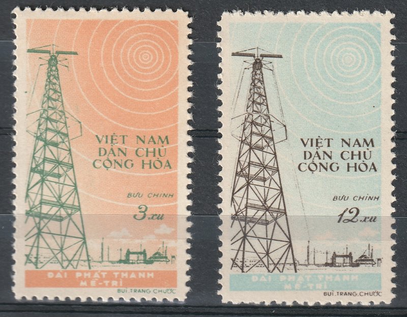 North Viet Nam - 1959 - Sc 100 - 101 - Me Tri Radio Station - MNH - #7