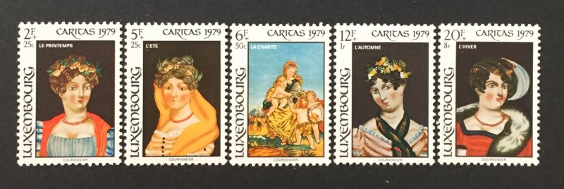 Luxembourg 1979 #B323-7, Paintings, MNH