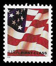 PCBstamps   US #3620 (37c)Flag, perf 11.25x11, MNH, (33)