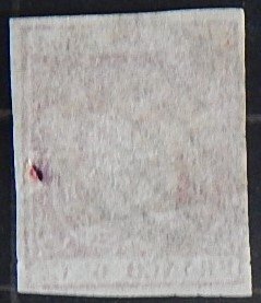 Spain, 1854, Coat of Arms - Thin White Paper, 6 Cs