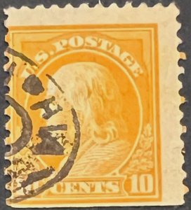 Scott#: 510  - Benjamin Franklin 10¢ 1917 BPE Perf 11 used single stamp