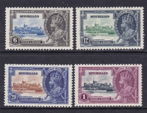 Seychelles Scott 118-121, 1935 KGV Silver Jubilee, VF MNH Scott $27.