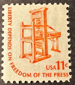 US # 1593 Freedom of the Press 11c 19675 Mint NH