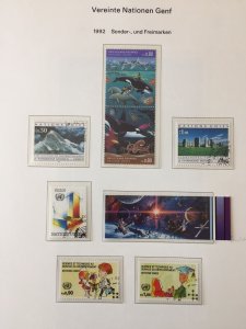 United Nations 1990/93 Mnh used Collection on Pages(Apx 90 Items(TK1024)