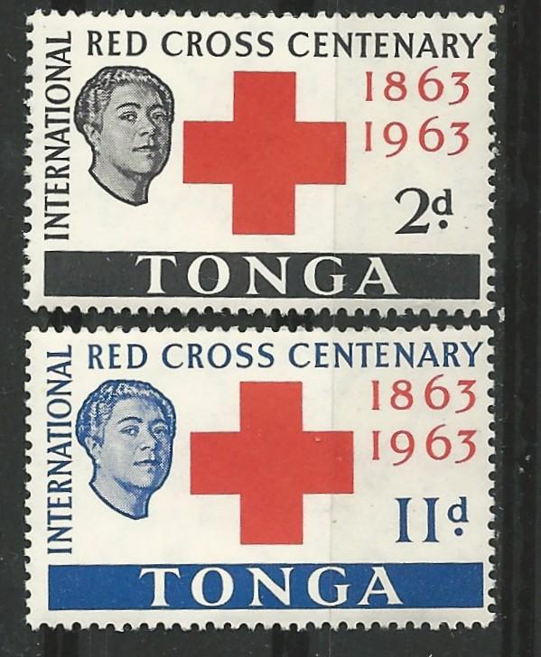 Tonga #134-35  Red Cross Centenary   (2)    Mint NH