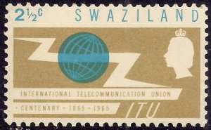 Swaziland 1965 QE2 1 1/2ct Centenary ITU MM SG 113 ( M1205 )