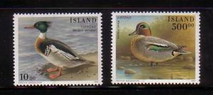 Iceland Sc 834-5 1997 Birds stamp set mint NH