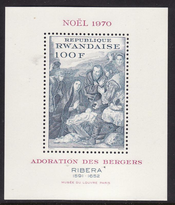 Rwanda #389 S/Sheet F-VF Mint NH ** Christmas Painting