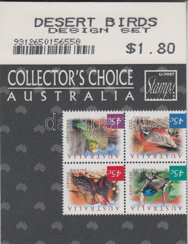 Australia stamp Birds block of 4 + self-adhesive stripe of 4 MNH 2001 WS120849