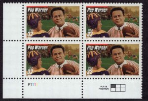 US #3149 POP WARNER MNH LL PLATE BLOCK #P1111