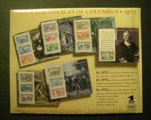 Scott 2624-29, $16.34 Columbus Souvenir Sheets, MNH Beauties