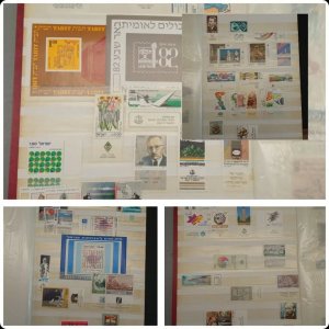 Israel 3 stockbooks full of MNH stamps w/tabs good value