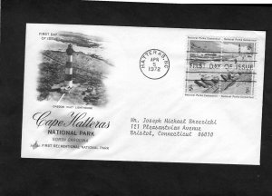 1451a Cape Hatteras Seashore, FDC blk/4 Art Craft cachet addressed