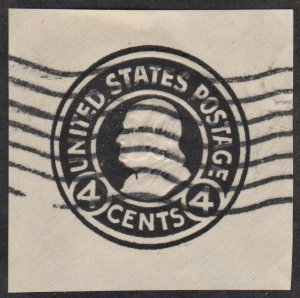 SC#U440 4¢ Franklin Cut Square (1916) Used