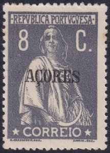 Azores 1913 Sc 163 MH* perf 15x14 chalky paper