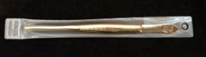 Prinz Gold Plated New Large Pointed Tweezers In Holder (R1)