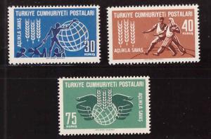 TURKEY Scott 1564-66 MNH** FAO  set