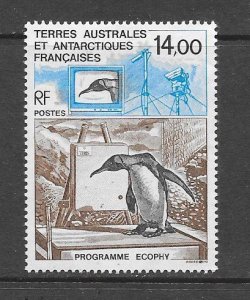 PENGUIN - FRENCH SOUTHERN ANTARCTIC TERRITORY #192  MNH