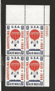 UNITED STATES SC# C54 PL#26390 UR B/4 FVF/MNH 1959