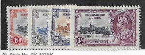 St Christopher Sc #72-75 set of 4  LH VF