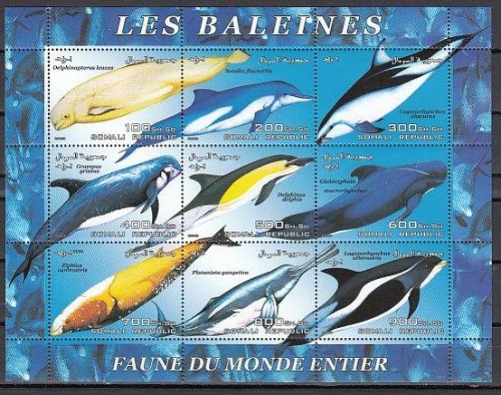 Somali Rep., 2003 Cinderella issue. Marine Life sheet of 9. ^