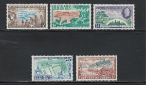 Southern Rhodesia 1953 Cecil Rhodes Centenary Scott # 74 - 78 MH