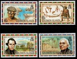 SOLOMON ISLANDS SG865/8 1996 150TH ANNIV OF FIRST CHRISTIAN MOVEMENT MNH