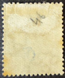 Malaya -  Johore 1910 SG81a (Horizontal wmk)  4c. MM (hinge remains )