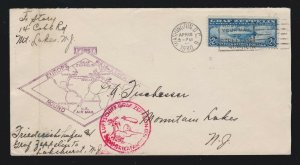 US C15 $2.60 Air Mail on Round Trip First Day Cover (04/19/30) VF-XF SCV $1000