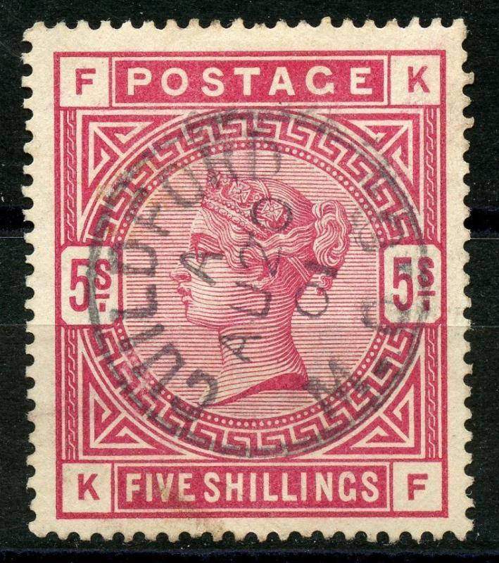 GREAT BRITAIN SCOTT#108 USED GUILFORD CDC 1901 SOCKED ON THE NOSE CANCEL