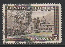 1948 Columbia - Sc 557 - used VF - 1 single - Metro Cathedral, Bogota
