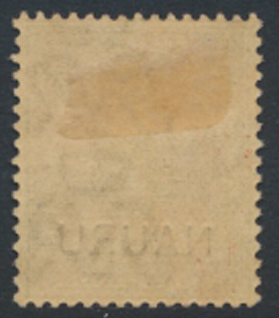 Nauru   SC# 1  GB OPT  thinner Overprint font   issued 1916- see detail & scans 