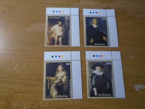 Guyana  #  3835-38  MNH  Rembrandt