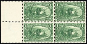 US Stamps # 285 MNH XF Block Of 4 Mint State