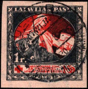 Latvia #B9-B12, Incomplete Set(4), 1920, Used