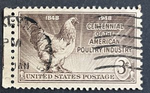 US #968 Used F/VF - 3c Centennial American Poultry Industry 1948 [B26.4.2]