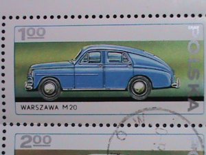 POLAND-1976-SC# 2180-3- 25TH ANNIV: ZERAN AUTOMOBILE FACTORY, WARSAW, CTO-SHEET