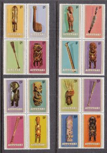 Aitutaki 192-207a MNH VF