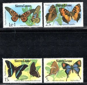 SIERRA LEONE SC# 447-50  FVF/MOG