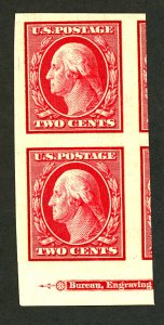 U.S. #344 MINT PAIR OG NH